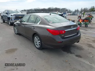 2016 Infiniti Q50 2.0t Premium with VIN JN1CV7AR3GM250651, listed as a IAAI auction lot 41768184 with 105,621 mi miles. Bid and sale history available at carsss.com. Image 3.