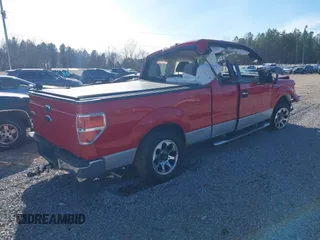 2010 Ford F-150 XL with VIN 1FTEX1C86AFA50201, listed as a IAAI auction lot 41241755 with 1 mi miles. Bid and sale history available at carsss.com. Image 4.