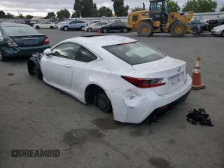 2015 Lexus RC F F z VIN JTHHP5BC2F5001437, wystawiony jako Copart lot #68429054 z przebiegiem Nie podano mil oraz Szkody całkowita. Historia ofert i sprzedaży dostępna na DreamBid. Obrazek 2.