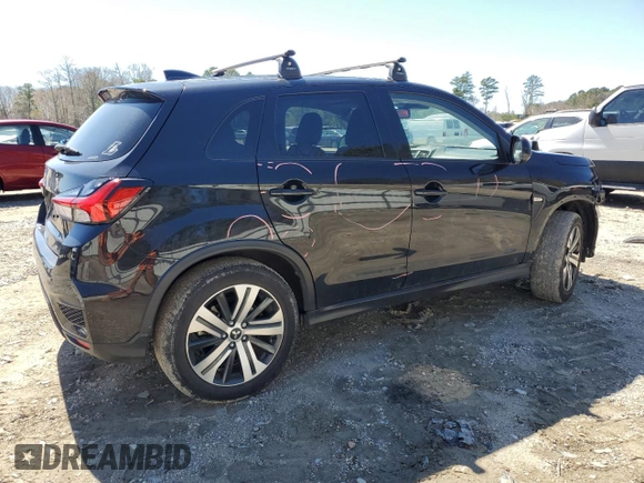 2022 Mitsubishi Outlander Sport ES with VIN JA4ARUAU1NU023512, listed as a Copart auction lot 49800705 with 17,949 mi miles and Salvage Title. Bid and sale history available at carsss.com. Image 3.