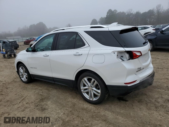 2018 Chevrolet Equinox Premier with VIN 2GNAXNEX7J6258244, listed as a Copart auction lot 43468945 with 95,031 mi miles and Salvage Title. Bid and sale history available at carsss.com. Image 2.