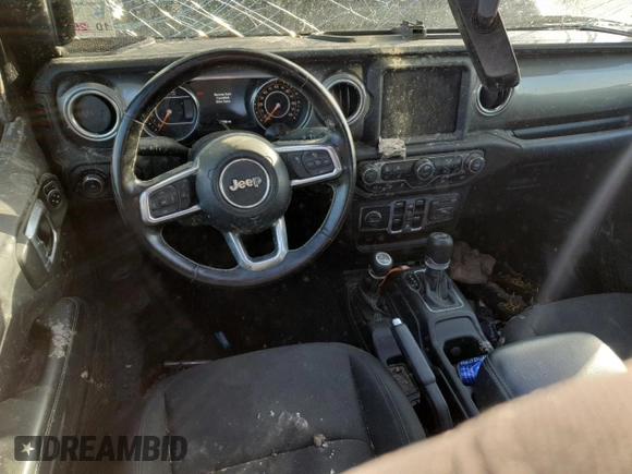 2020 Jeep Wrangler Unlimited Sahara with VIN 1C4HJXEN0LW168087, listed as a Copart auction lot 48048495 with 73,750 mi miles and Salvage Title. Bid and sale history available at carsss.com. Image 8.