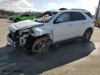 2016 Chevrolet Equinox LTZ with VIN 2GNALDEK5G1168462, listed as a Copart auction lot 60961544 with 114,284 mi miles and Salvage Title. Bid and sale history available at carsss.com. Image 1.
