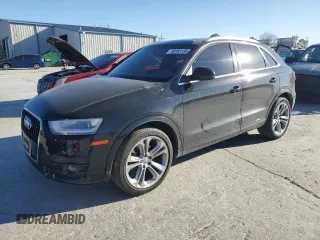2015 Audi Q3 Premium Plus with VIN WA1EFCFS0FR011769, listed as a Copart auction lot 48183155 with 158,666 mi miles and Salvage title. Bid and sale history available at DreamBid. Image 1.
