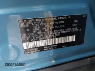2022 Toyota RAV4 Hybrid XSE с VIN 4T3E6RFV0NU102509, выставлен на аукционе IAAI как лот 42171236 с пробегом 33 151 миль миль и . История ставок и продаж доступна на DreamBid. Изображение 9.