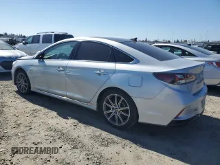 2018 Hyundai Sonata Hybrid Limited with VIN KMHE34L32JA083397, listed as a Copart auction lot 46826155 with 134,726 mi miles and Clean Title. Bid and sale history available at carsss.com. Image 2.