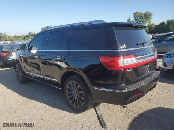 2018 Lincoln Navigator Select with VIN 5LMJJ2JT8JEL12988, listed as a Copart auction lot 75695994 with 125,396 mi miles and Salvage Title. Bid and sale history available at carsss.com. Image 2.