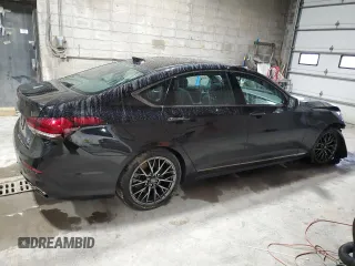 2018 Genesis G80 Sport with VIN KMHGN4JB9JU241553, listed as a Copart auction lot 79503424 with 52,927 mi miles and Salvage Title. Bid and sale history available at DreamBid. Image 3.