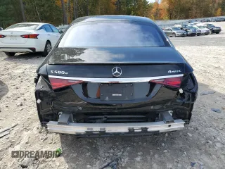 2023 Mercedes-Benz S-Class S 580e with VIN W1K6G6KB7PA195936, listed as a Copart auction lot 76337044 with 18,773 mi miles and Salvage Title. Bid and sale history available at carsss.com. Image 6.