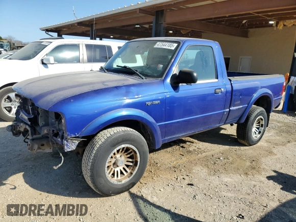 2004 Ford Ranger XL with VIN 1FTYR10U94PA41547, listed as a Copart auction lot 47544185 with 188,202 mi miles and Salvage Title. Bid and sale history available at DreamBid. Image 1.