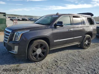 2017 Cadillac Escalade Platinum with VIN 1GYS4DKJ1HR354671, listed as a Copart auction lot 77090654 with 108,495 mi miles and Salvage Title. Bid and sale history available at carsss.com. Image 1.
