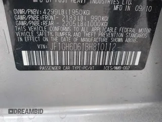 2011 Subaru Impreza Outback Special Sports с VIN JF1GH6D61BH810112, выставлен на аукционе IAAI как лот 42216535 с пробегом 81 884 миль миль и . История ставок и продаж доступна на DreamBid. Изображение 9.