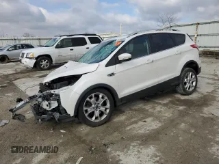 2015 Ford Escape Titanium with VIN 1FMCU0J93FUCO7834, listed as a Copart auction lot 46809885 with Not Provided miles and Salvage Title. Bid and sale history available at DreamBid. Image 1.