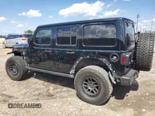 2023 Jeep Wrangler Willys with VIN 1C4HJXDG6PW663824, listed as a Copart auction lot 57761905 with 15,040 mi miles and Salvage title. Bid and sale history available at DreamBid. Image 2.