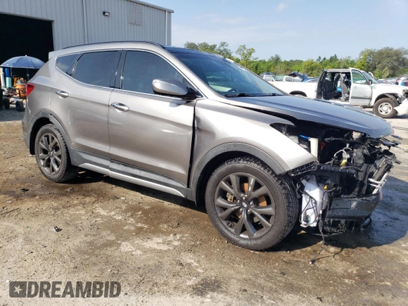 2017 Hyundai Santa Fe Ultimate with VIN 5XYZW4LA0HG483416, listed as a Copart auction lot 51505655 with 140,022 mi miles and Salvage title. Bid and sale history available at DreamBid. Image 4.