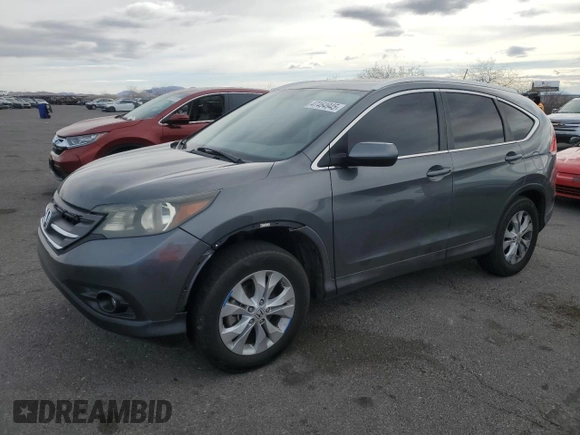 2013 Honda CR-V EX-L with VIN 5J6RM3H71DL030394, listed as a Copart auction lot 47464945 with 146,230 mi miles and Salvage Title. Bid and sale history available at DreamBid. Image 1.