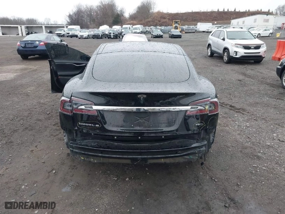 2018 Tesla Model S 75D with VIN 5YJSA1E20JF275490, listed as a IAAI auction lot 41855185 with 253,031 mi miles. Bid and sale history available at carsss.com. Image 16.