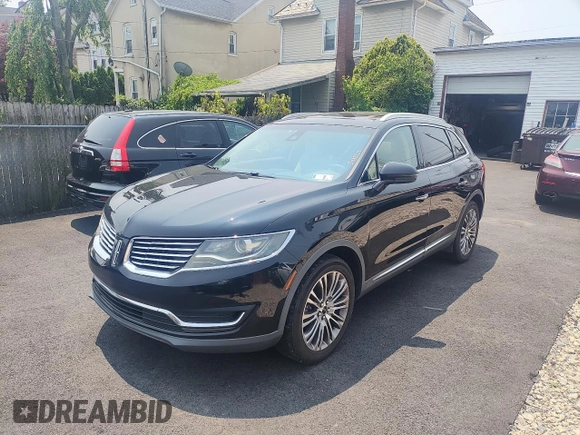 2016 Lincoln MKX Reserve z VIN 2LMTJ8LRXGBL60419, wystawiony jako Copart lot #59729465 z przebiegiem 128 657 mil mil oraz Czysty tytuł • Clean title. Historia ofert i sprzedaży dostępna na DreamBid. Obrazek 2.
