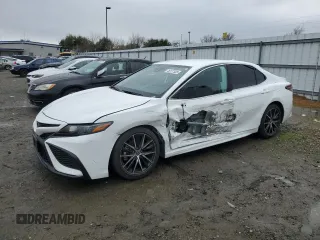 2023 Toyota Camry SE with VIN 4T1G11AKXPU120470, listed as a Copart auction lot 46127505 with 14,145 mi miles and Salvage Title. Bid and sale history available at carsss.com. Image 1.