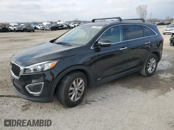 2016 Kia Sorento LX with VIN 5XYPGDA3XGG057840, listed as a Copart auction lot 41378625 with 106,225 mi miles and Salvage Title. Bid and sale history available at carsss.com. Image 1.
