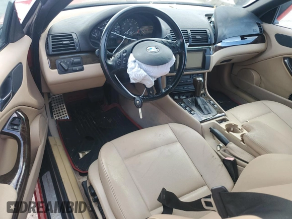 2005 BMW 3 Series 325Ci with VIN WBABW33485PL36370, listed as a Copart auction lot 83748104 with Not Provided miles and Non Repairable. Bid and sale history available at carsss.com. Image 8.
