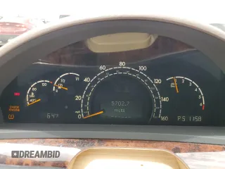 2002 Mercedes-Benz S 500 z VIN WDBNG75J62A235493, wystawiony jako Copart lot #58168615 z przebiegiem 5702 mil mil oraz Szkody całkowita. Historia ofert i sprzedaży dostępna na DreamBid. Obrazek 9.