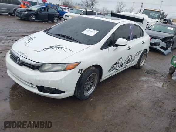 2012 Honda Civic EX-L with VIN 2HGFB2F95CH529693, listed as a IAAI auction lot 41160120 with 194,418 mi miles and . Bid and sale history available at DreamBid. Image 2.