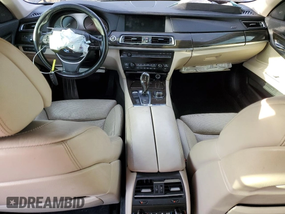 2012 BMW 7 Series 750Li with VIN WBAKB8C52CDW84794, listed as a Copart auction lot 49874315 with 118,725 mi miles and Salvage Title. Bid and sale history available at carsss.com. Image 8.