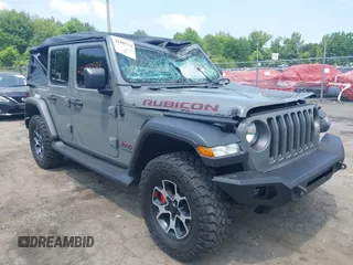 2021 Jeep Wrangler Unlimited Rubicon with VIN 1C4HJXFN3MW816375, listed as a IAAI auction lot 42480514 with 62,324 mi miles and . Bid and sale history available at DreamBid. Image 1.