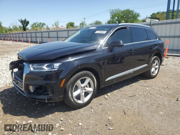2018 Audi Q7 Premium with VIN WA1AHAF75JD012981, listed as a Copart auction lot 57329655 with 163,870 mi miles and Clean title. Bid and sale history available at DreamBid. Image 1.