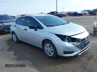 2024 Nissan Versa S with VIN 3N1CN8DV5RL884491, listed as a IAAI auction lot 41505452 with 10,519 mi miles. Bid and sale history available at carsss.com. Image 1.