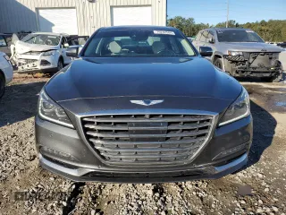 2018 Genesis G80 3.8L with VIN KMHGN4JE7JU249418, listed as a Copart auction lot 76242584 with 86,971 mi miles and Salvage Title. Bid and sale history available at carsss.com. Image 5.