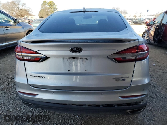 2019 Ford Fusion Titanium with VIN 3FA6P0D92KR141420, listed as a Copart auction lot 88300925 with 138,136 mi miles and Salvage Title. Bid and sale history available at carsss.com. Image 6.