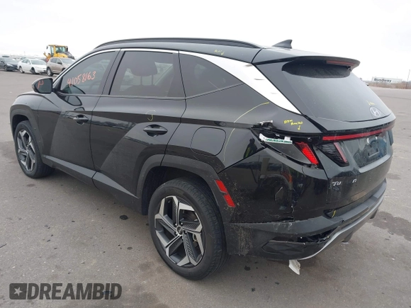 2022 Hyundai Tucson Limited with VIN 5NMJECAE3NH085814, listed as a IAAI auction lot 41058163 with 65,117 mi miles. Bid and sale history available at carsss.com. Image 3.