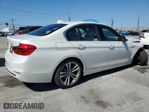 2017 BMW 3 Series 330i with VIN WBA8B9C39HK885321, listed as a Copart auction lot 52543705 with 18,349 mi miles and Salvage Title. Bid and sale history available at carsss.com. Image 3.
