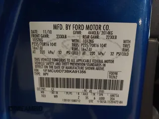 2011 Ford Escape XLT with VIN 1FMCU0D73BKA91356, listed as a IAAI auction lot 41765480 with 82,320 mi miles. Bid and sale history available at carsss.com. Image 9.