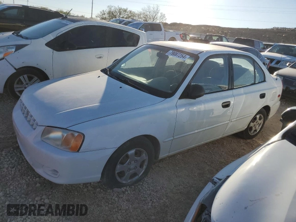2002 Hyundai Accent GL with VIN KMHCG45C82U380280, listed as a Copart auction lot 79087254 with 173,764 mi miles and Clean Title. Bid and sale history available at carsss.com. Image 1.
