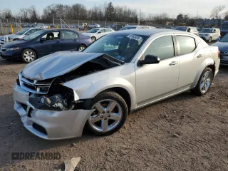 2012 Dodge Avenger SE with VIN 1C3CDZAB5CN153359, listed as a Copart auction lot 46983825 with 180,264 mi miles and Salvage Title. Bid and sale history available at DreamBid. Image 1.
