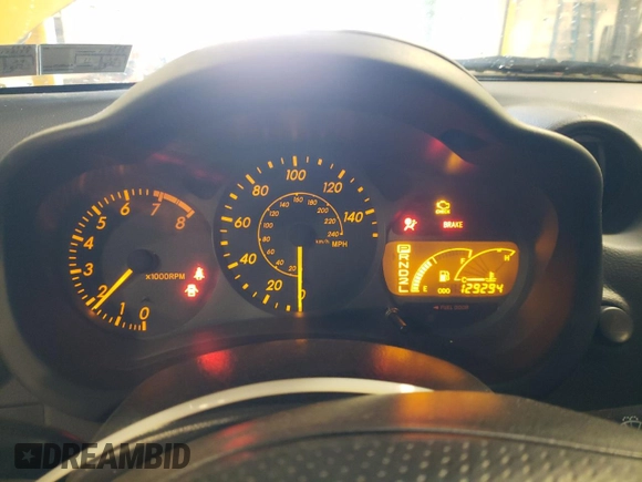 2003 Toyota Celica GT with VIN JTDDR32T930150872, listed as a Copart auction lot 76353954 with 129,294 mi miles and Salvage Title. Bid and sale history available at carsss.com. Image 9.