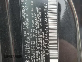 2006 BMW Z4 3.0i with VIN 4USBU33546LW66947, listed as a Copart auction lot 45736875 with 112,996 mi miles and Non Repairable. Bid and sale history available at carsss.com. Image 12.