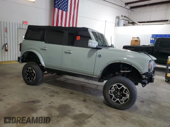 2021 Ford Bronco с VIN 1FMEE5BP2MLA78441, выставлен на аукционе Copart как лот 80878314 с пробегом 42 136 миль миль и Списание • Salvage title. История ставок и продаж доступна на DreamBid. Изображение 4.