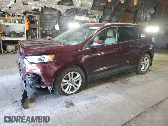 2019 Ford Edge SEL with VIN 2FMPK4J96KBB18712, listed as a Copart auction lot 61601225 with 29,473 mi miles and Salvage title. Bid and sale history available at DreamBid. Image 1.