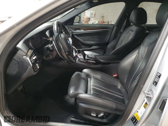 2019 BMW 5 Series 530i xDrive with VIN WBAJA7C50KWC77829, listed as a Copart auction lot 57496155 with Not provided miles and Salvage title. Bid and sale history available at DreamBid. Image 7.