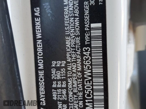 2014 BMW X1 sDrive28i with VIN WBAVM1C50EVW56343, listed as a Copart auction lot 52610765 with 86,093 mi miles and Salvage Title. Bid and sale history available at carsss.com. Image 12.