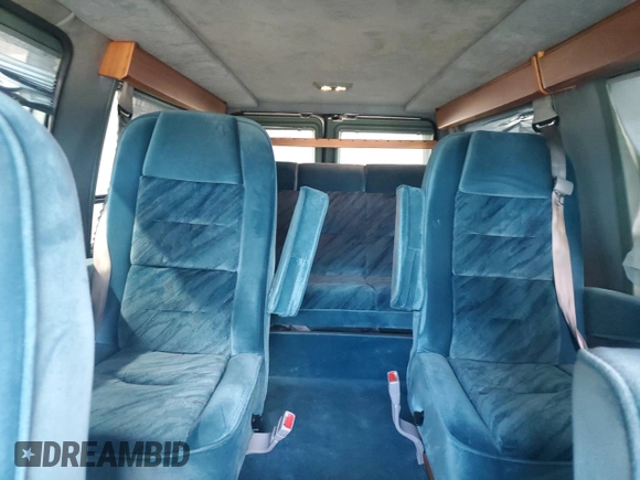 1993 Ford Econoline Cargo with VIN 1FDEE14Y5PHA07711, listed as a Copart auction lot 62064705 with 150,336 mi miles and Salvage title. Bid and sale history available at DreamBid. Image 10.