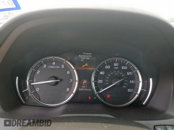 2020 Acura MDX z VIN 5J8YD3H30LL018235, wystawiony jako Copart lot #57853175 z przebiegiem 40 510 mil mil oraz Szkoda całkowita • Salvage title. Historia ofert i sprzedaży dostępna na DreamBid. Obrazek 9.