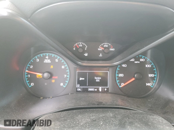 2022 Chevrolet Colorado 2WD Work Truck with VIN 1GCGSBEA4N1262269, listed as a Copart auction lot 46918135 with 26,682 mi miles and Salvage title. Bid and sale history available at DreamBid. Image 9.