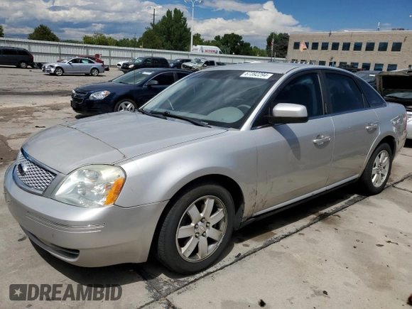 2007 Ford Five Hundred SEL with VIN 1FAHP24167G158153, listed as a Copart auction lot 67392294 with 208,760 mi miles and Salvage Title. Bid and sale history available at carsss.com. Image 1.