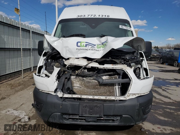 2020 Ford Transit Cargo with VIN 1FTBR1XG9LKB78778, listed as a Copart auction lot 46772515 with 64,396 mi miles and Salvage Title. Bid and sale history available at DreamBid. Image 5.