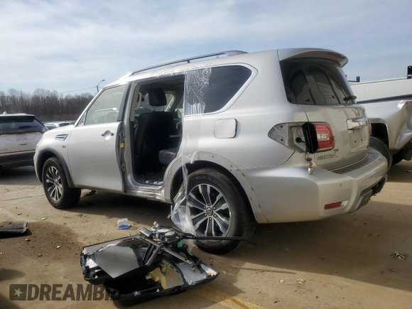 2020 Nissan Armada SV z VIN JN8AY2ND3LX016696, wystawiony jako Copart lot #48732465 z przebiegiem 113 219 mil mil oraz Szkoda całkowita • Salvage title. Historia ofert i sprzedaży dostępna na DreamBid. Obrazek 2.